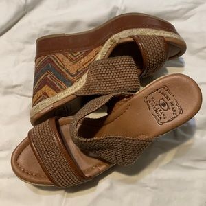 Comfortable and fun wedge sandals